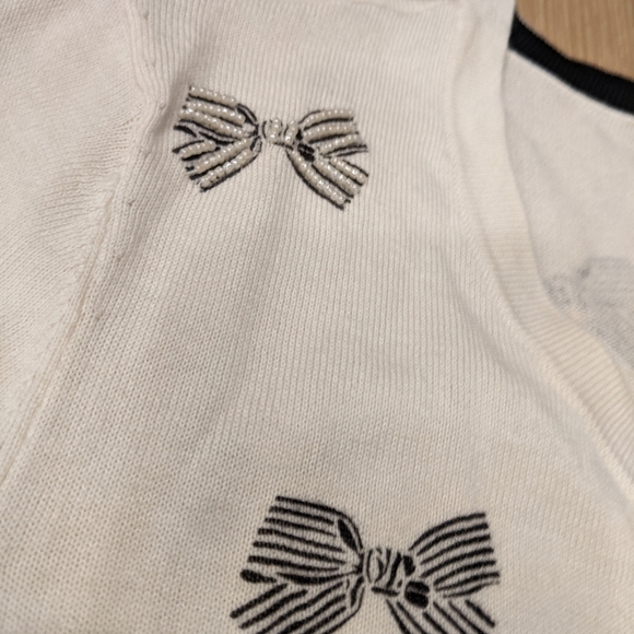 Talbots bow cardigan - Picture 5 of 6